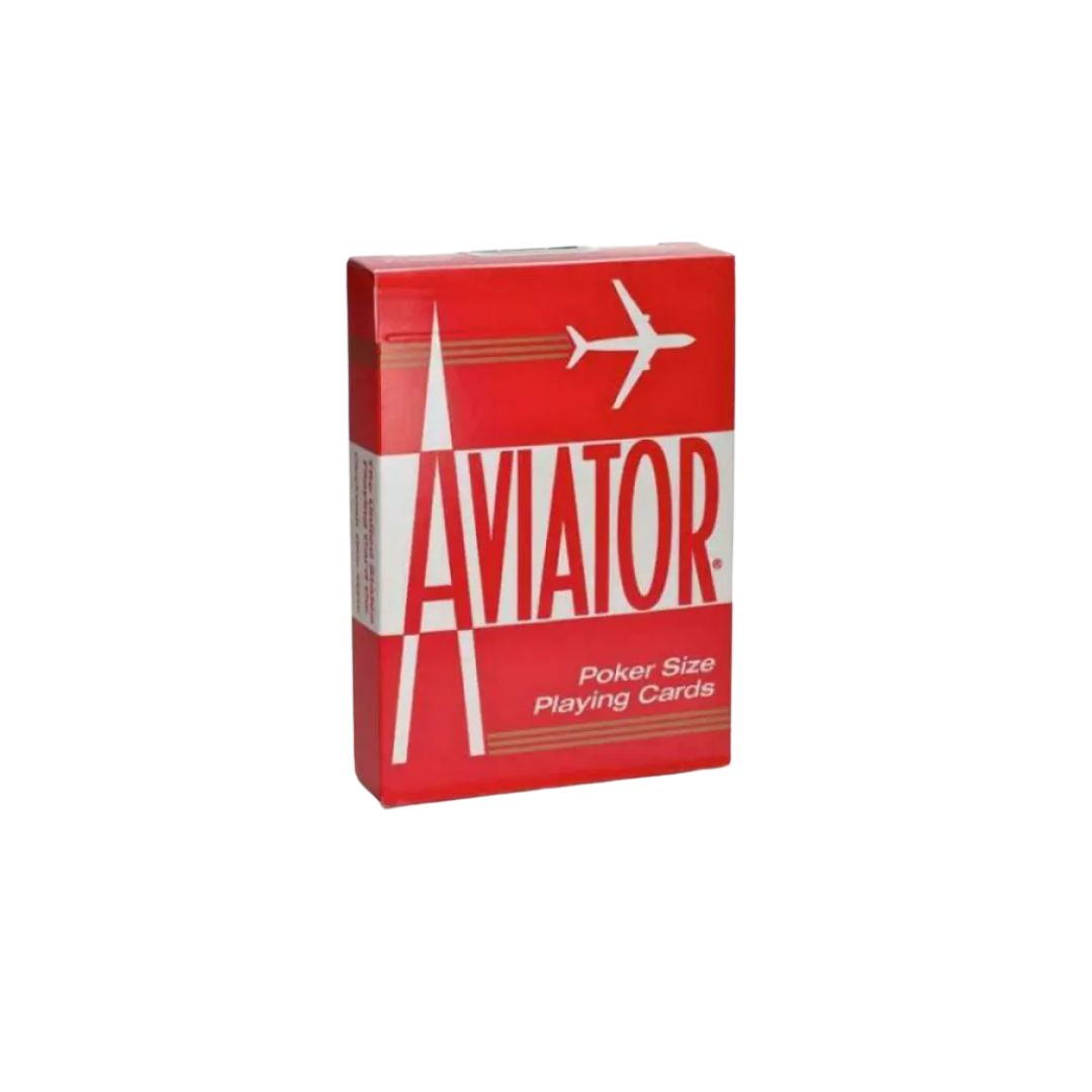 Mazzo di carte Aviator - dorso rosso - Mazzo poker